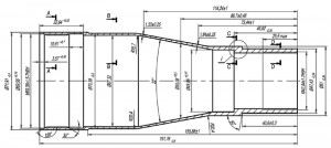 Hình 1. Bản vẽ chi tiết ống chứa thuốc nổ