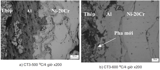 Nghiên cứu ảnh hưởng của xử lý nhiệt đến cấu trúc, độ cứng, khả năng chống mài mòn của hệ lớp phủ kép nhôm và hợp kim Ni-20Cr trên nền thép